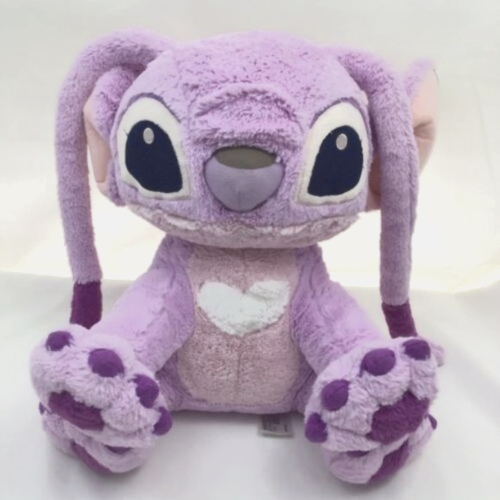 Disney Angel Lilo & Stitch Alien Girl Purple Pink Sitting Plush 12"